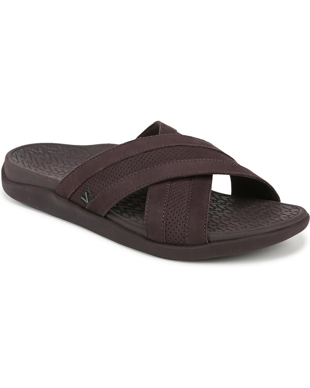 Vionic Brown Tide Slide Sandals for men