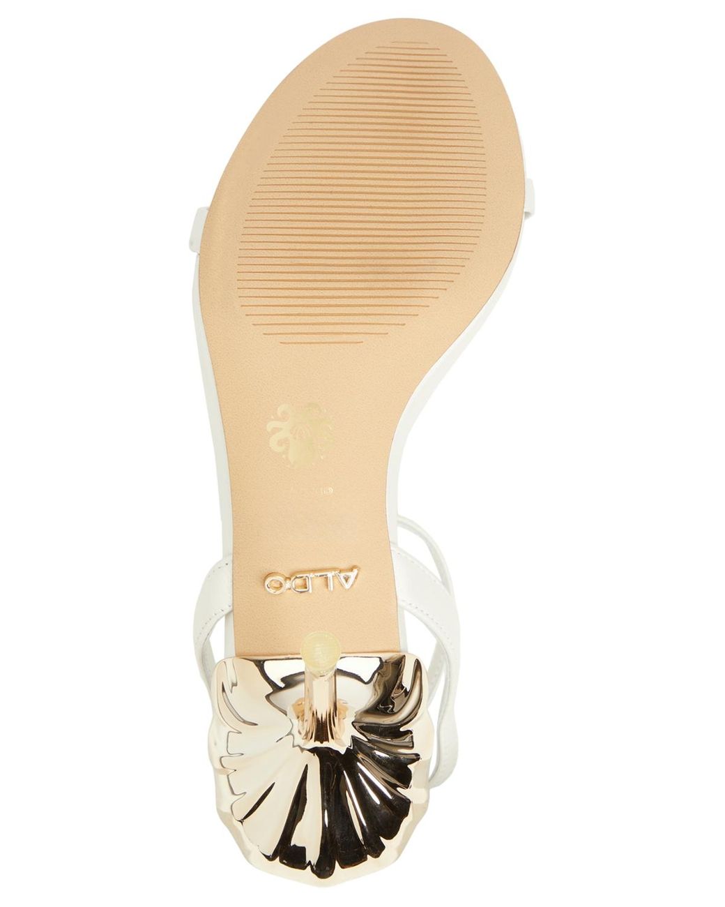 green emerald velvet dress Gold & White Plaited Flatform Wedge Sandal – Linzi main image 0