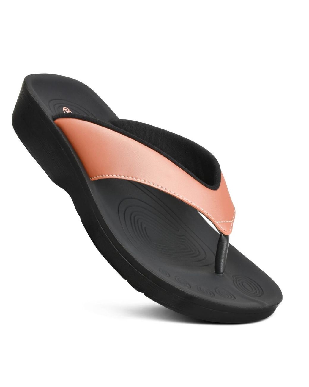 AEROTHOTIC Black Fallon S Arch Support Sandals