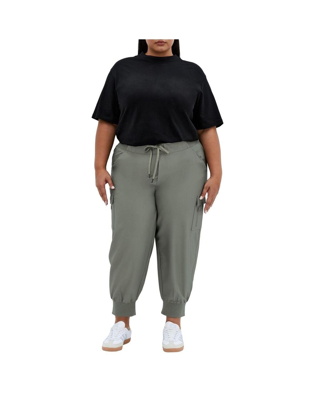 City Chic Gray Plus Size Lea Pant