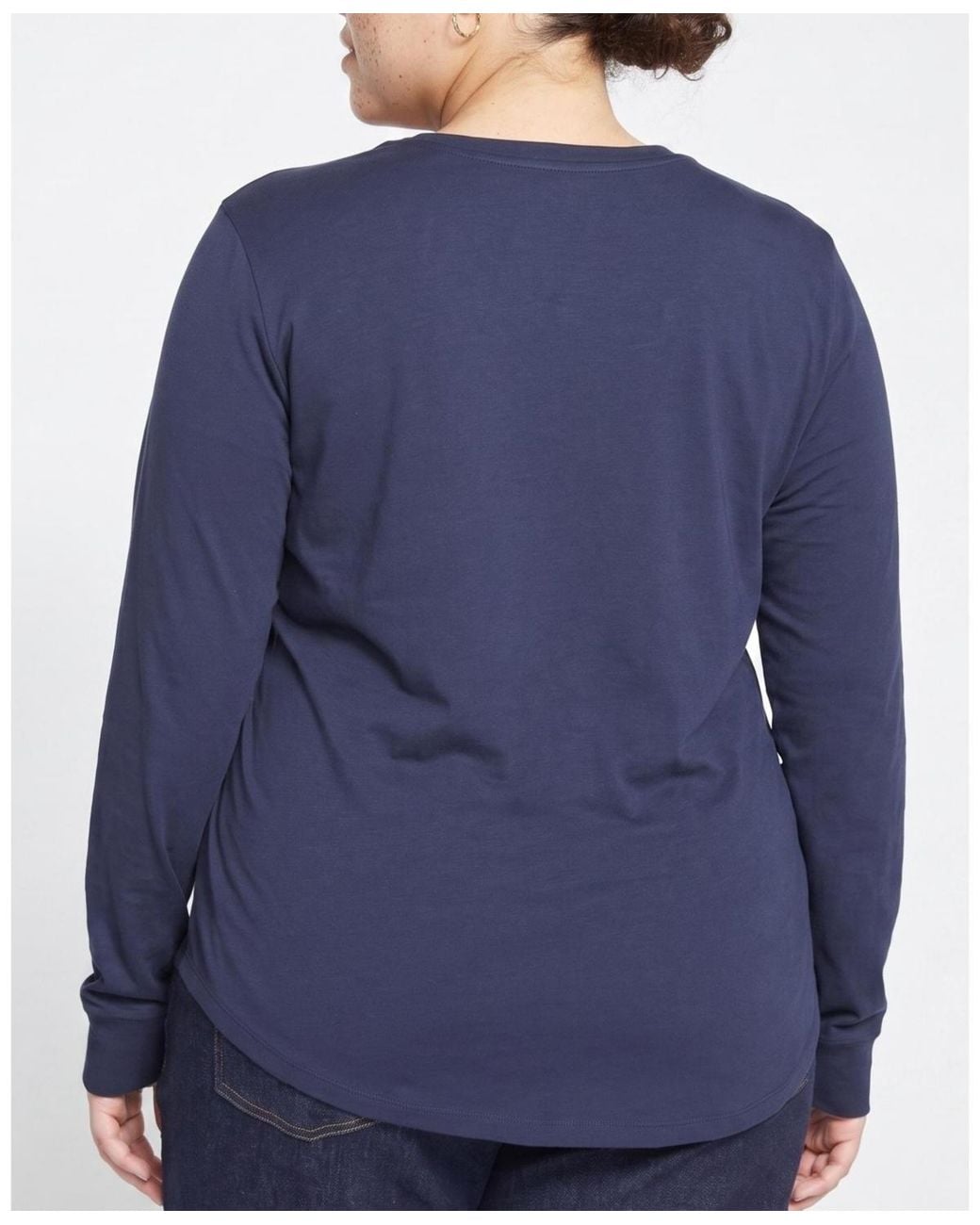 UNIVERSAL STANDARD Plus Size Long Sleeve V Rex in Blue | Lyst