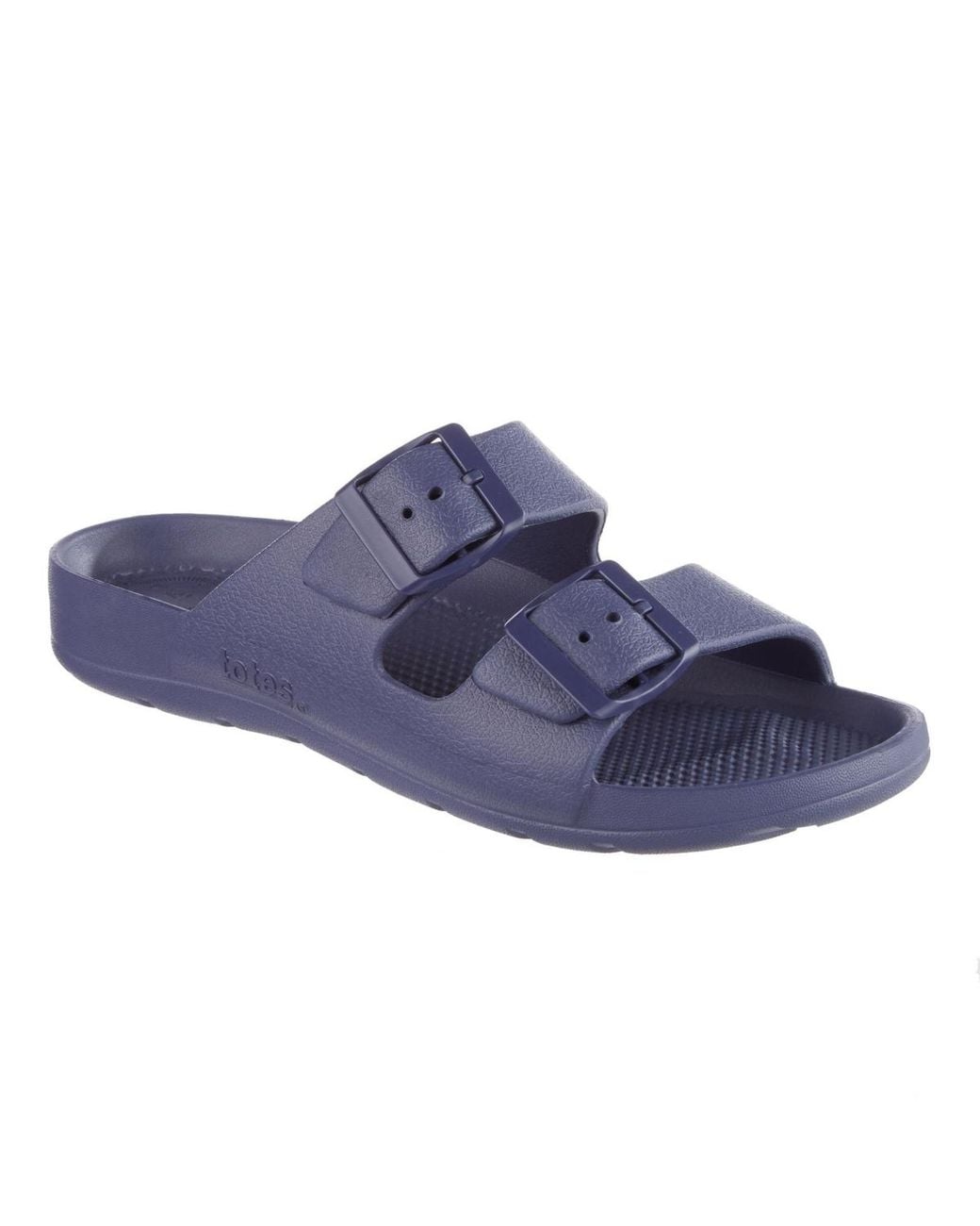Totes Blue Double Buckle Adjustable Slide