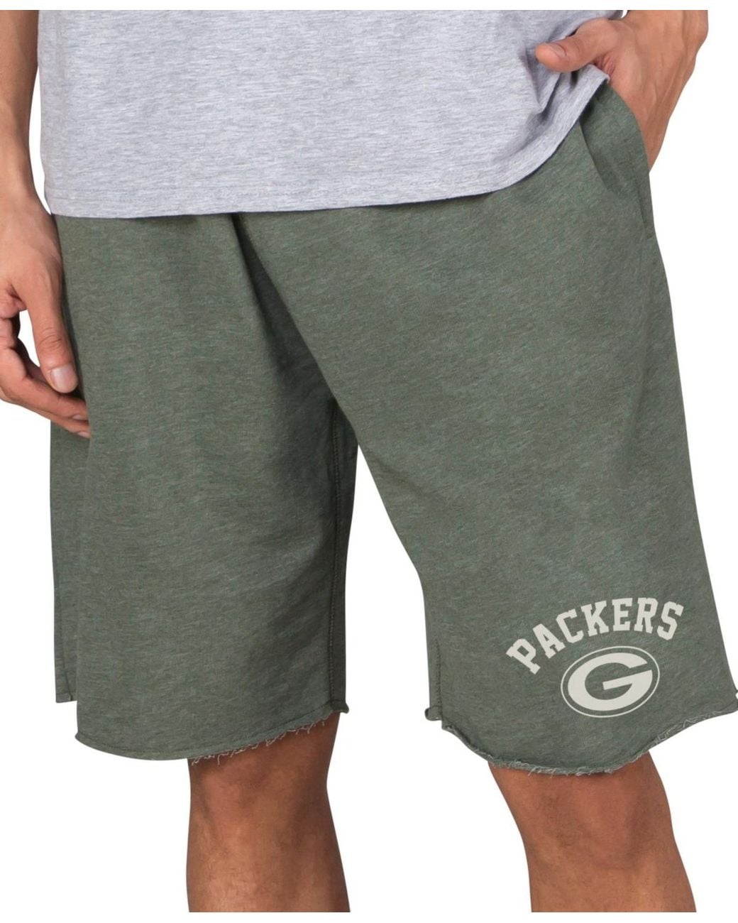 Packer Material Concepts Sport Bay Packers Mainstream Tri-blend Shorts in Gray for Men ...