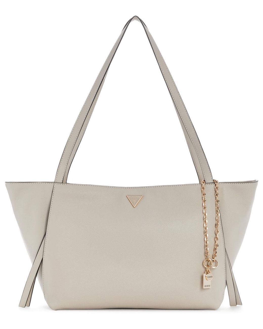Guess Gray Devon Extra-large Structured Faux Leather Tote