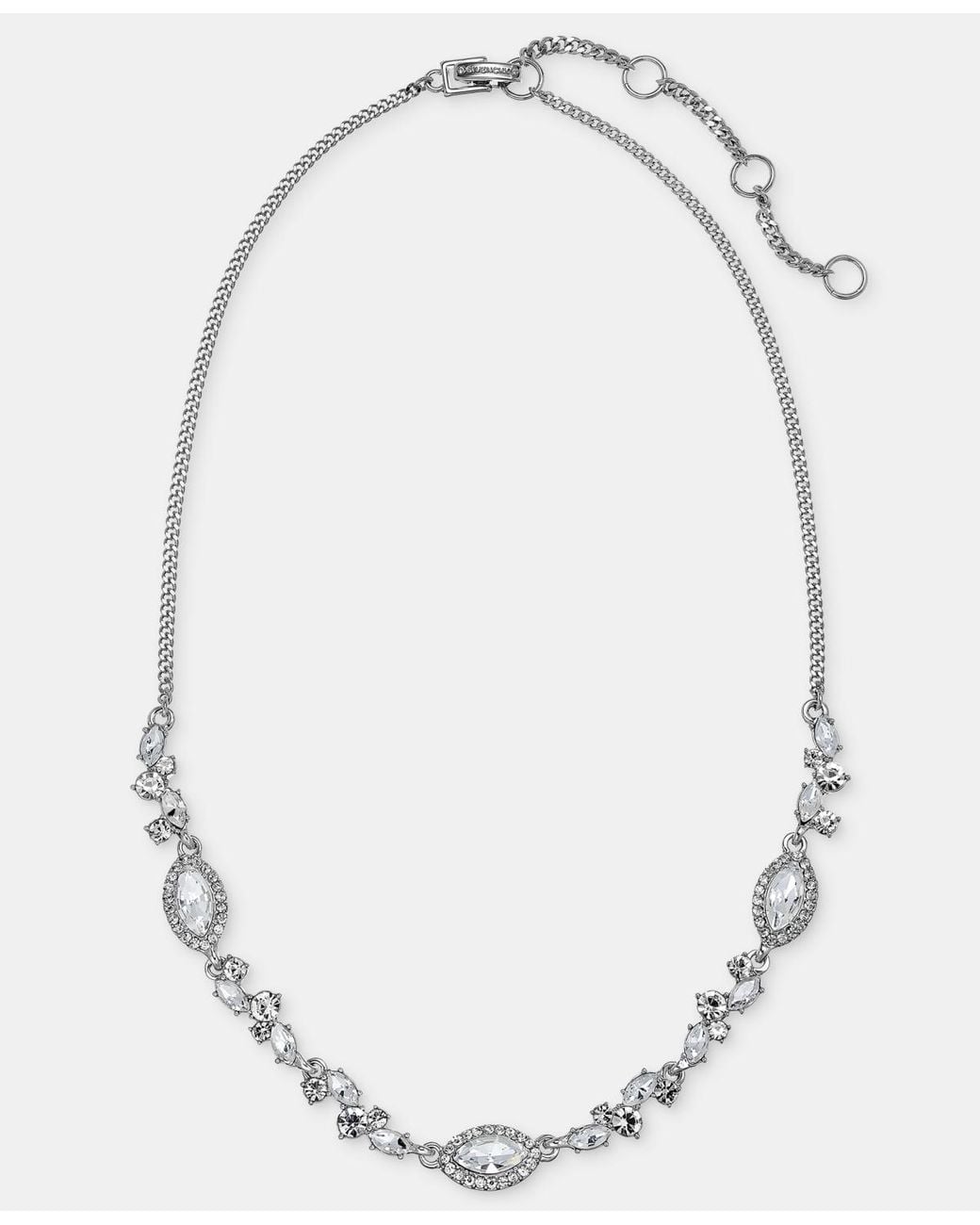 Givenchy Metallic Crystal Statement Necklace