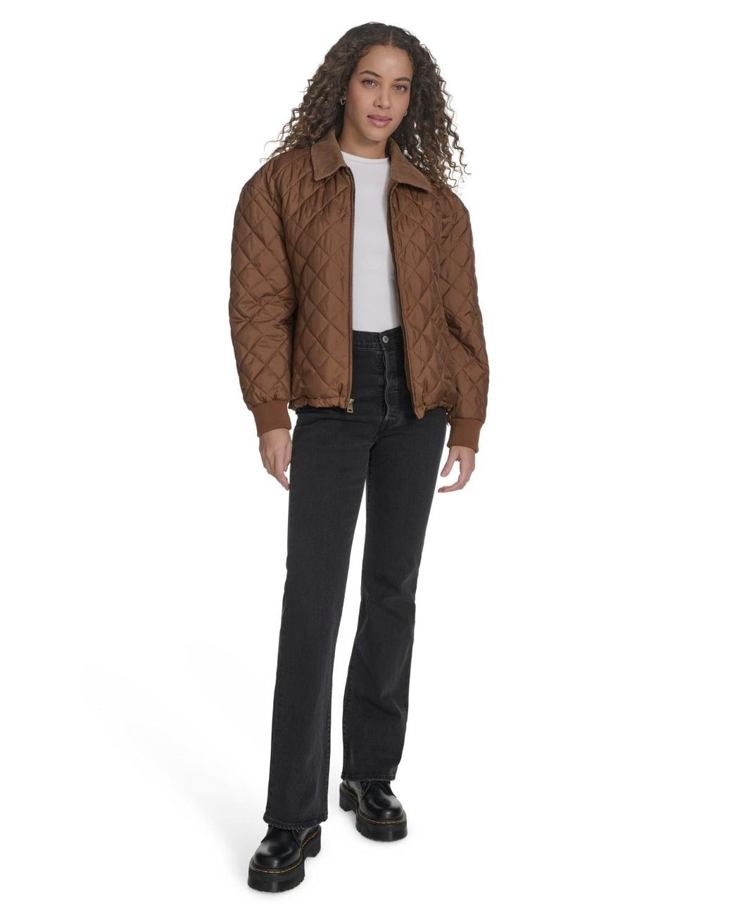 Levi's Brown Regular Diamond Quilted Jacket