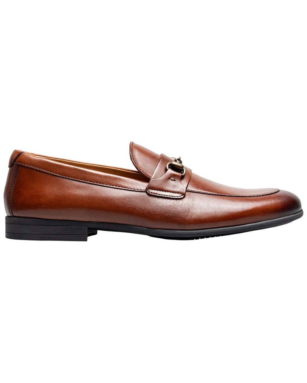 Florsheim Brown Modena Moc-toe Bit Loafers for men