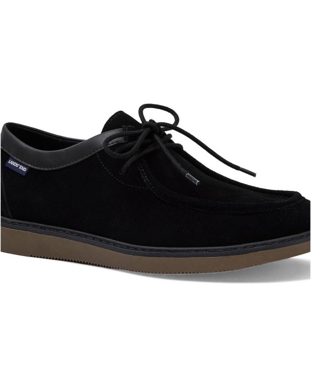 Lands' End Black Moc Toe Shoes