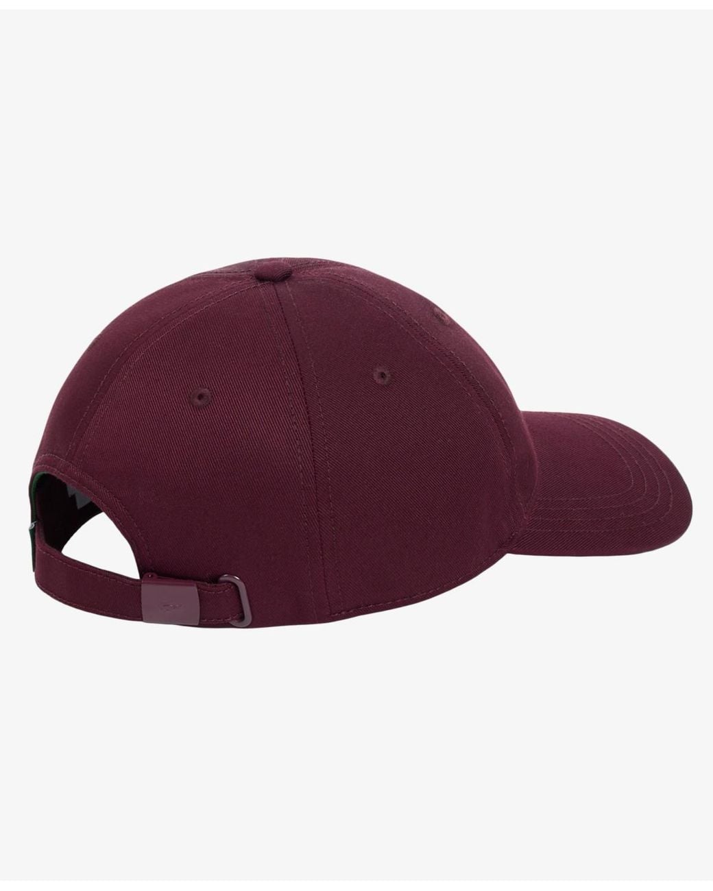 Lacoste Red Adjustable Strap Twill Cap for men