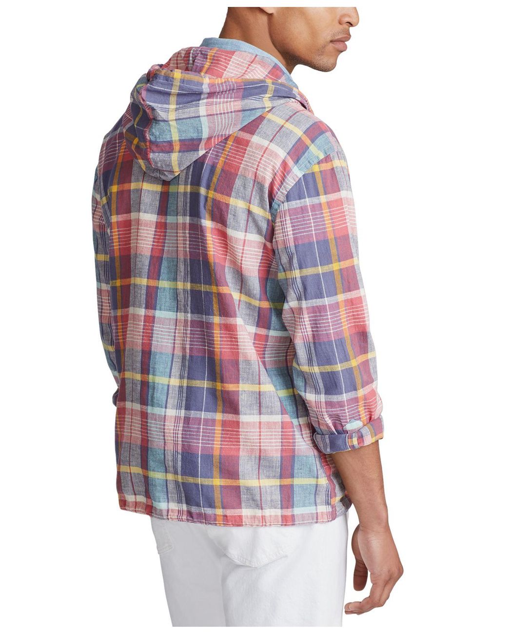 Polo Ralph Lauren Pastel Plaid Hoodie for Men | Lyst