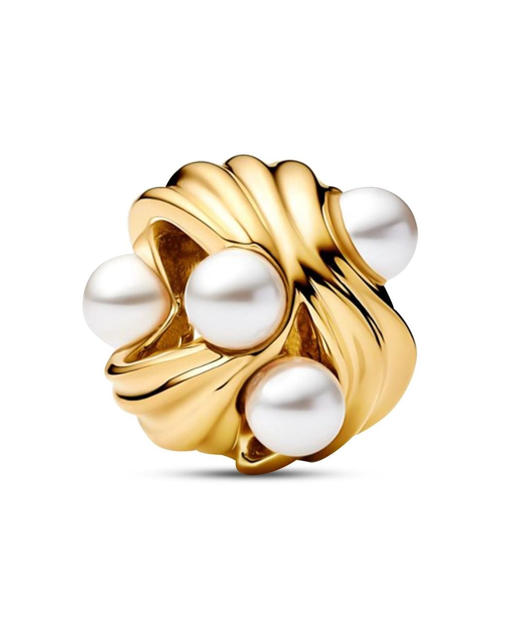 Pandora Metallic Abstract Waves Charms