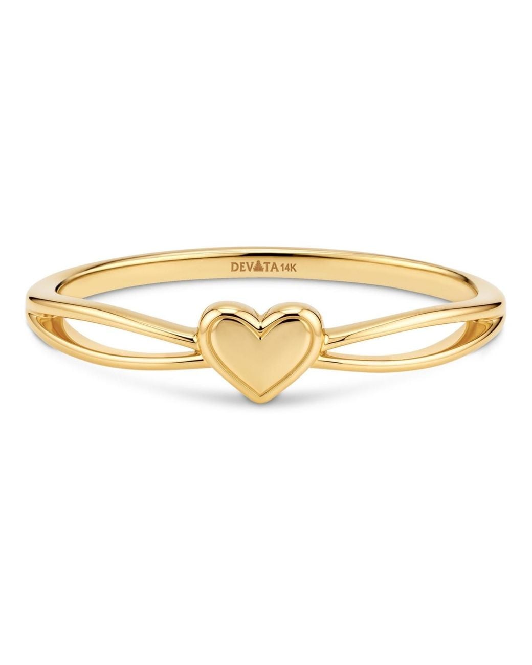 DEVATA Metallic Heart Ring