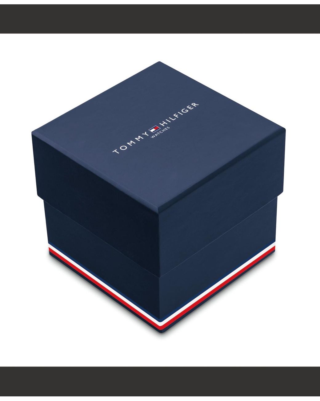 Tommy Hilfiger Blue Quartz -tone Stainless Steel And Carnation Gold Steel Mesh Bracelet Watch 35mm