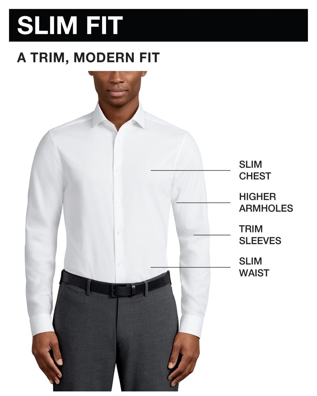 Calvin Klein Refined Slim Fit Stretch Dress Shirt in White for Men