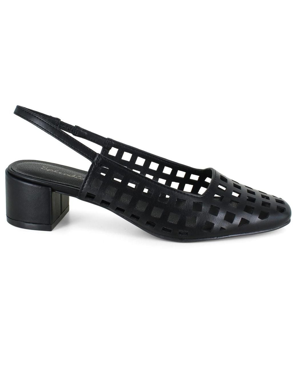 Splendid Black Ryker Laser Cut Sling Back Pump