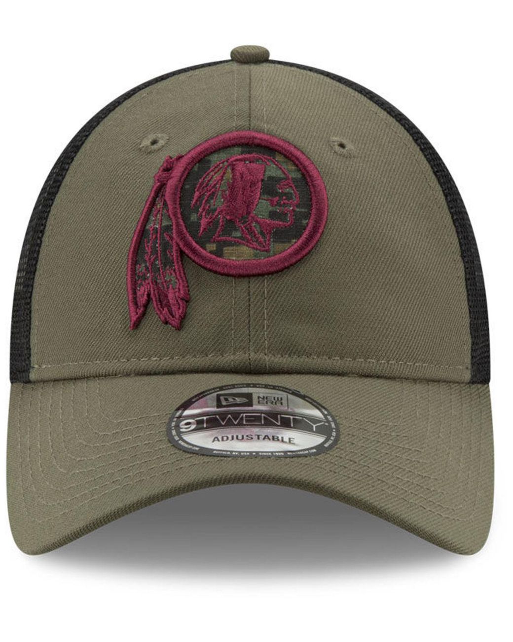 KTZ Washington Redskins Woodland Camo Team Color 9fifty Snapback