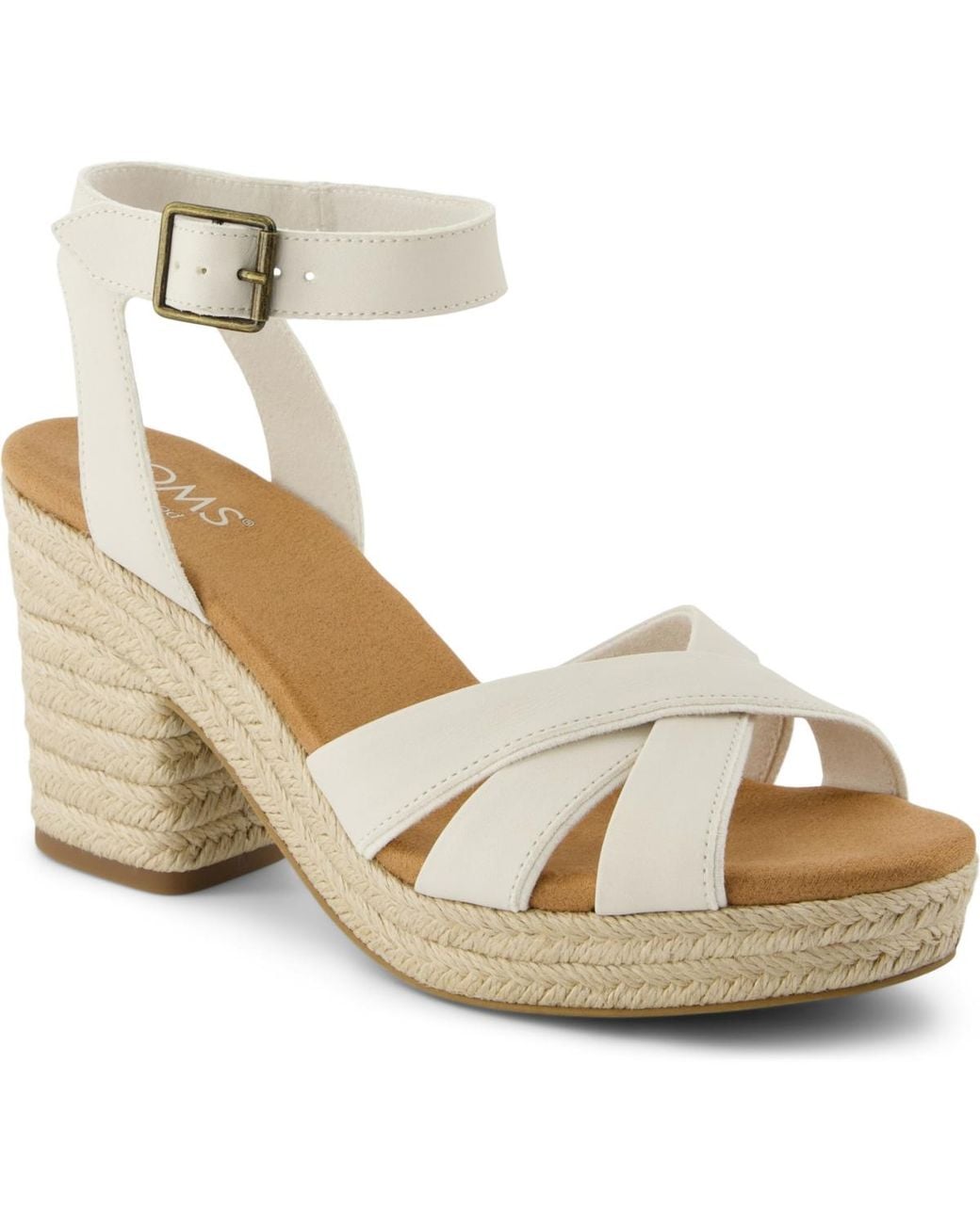 TOMS Metallic Majorca Open Toe Strappy Sandals
