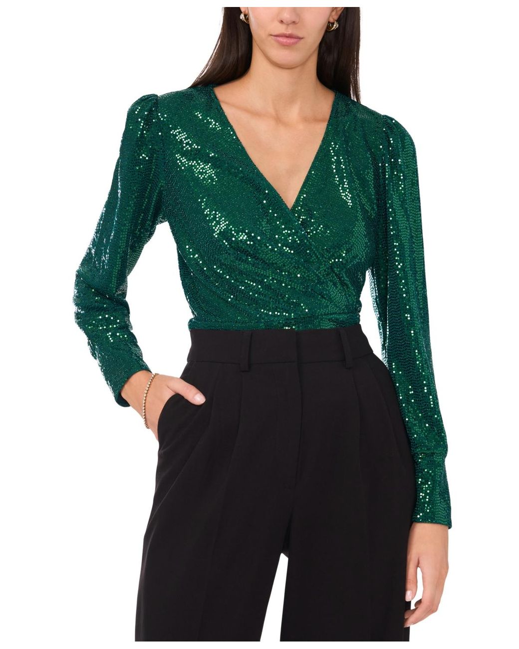 vince camuto bell sleeve blouse