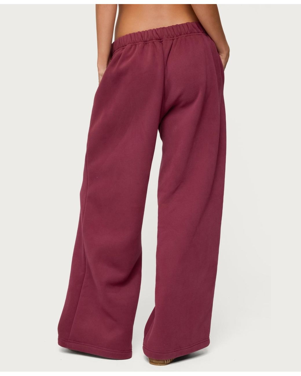 Edikted Red La Sweatpants