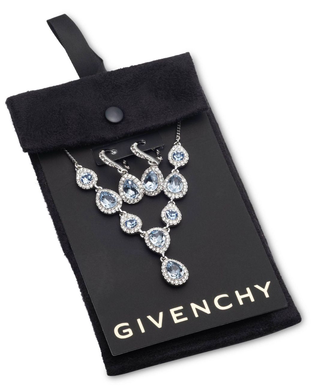 Givenchy Gold tone 2 pc. Crystal Halo Statement Necklace