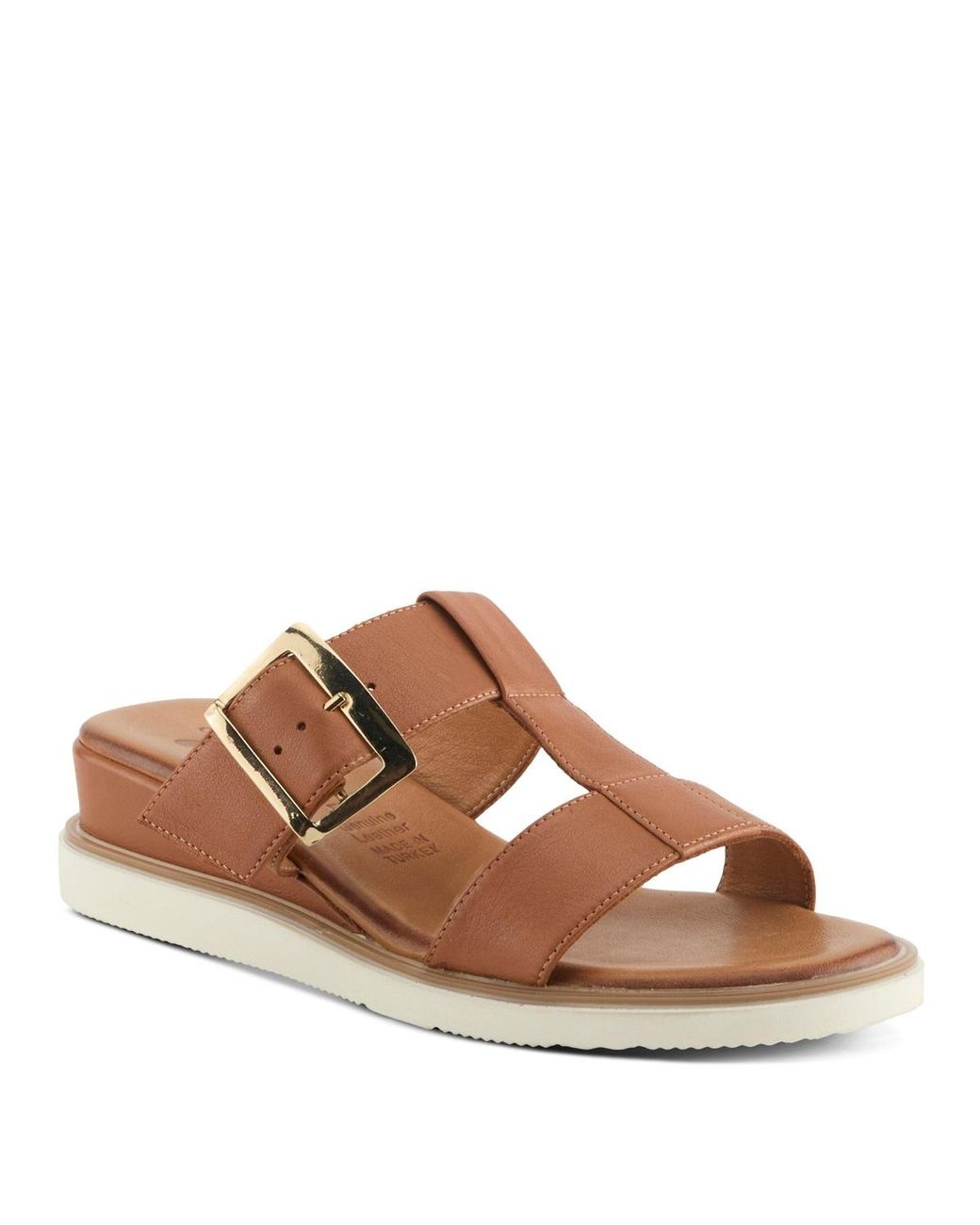 Spring Step Brown Seaport Wedge Sandal