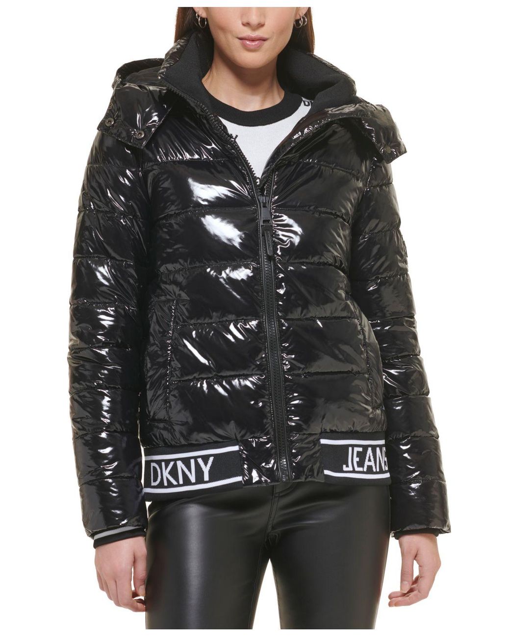 Glossy Oversized Puffer - DKNY