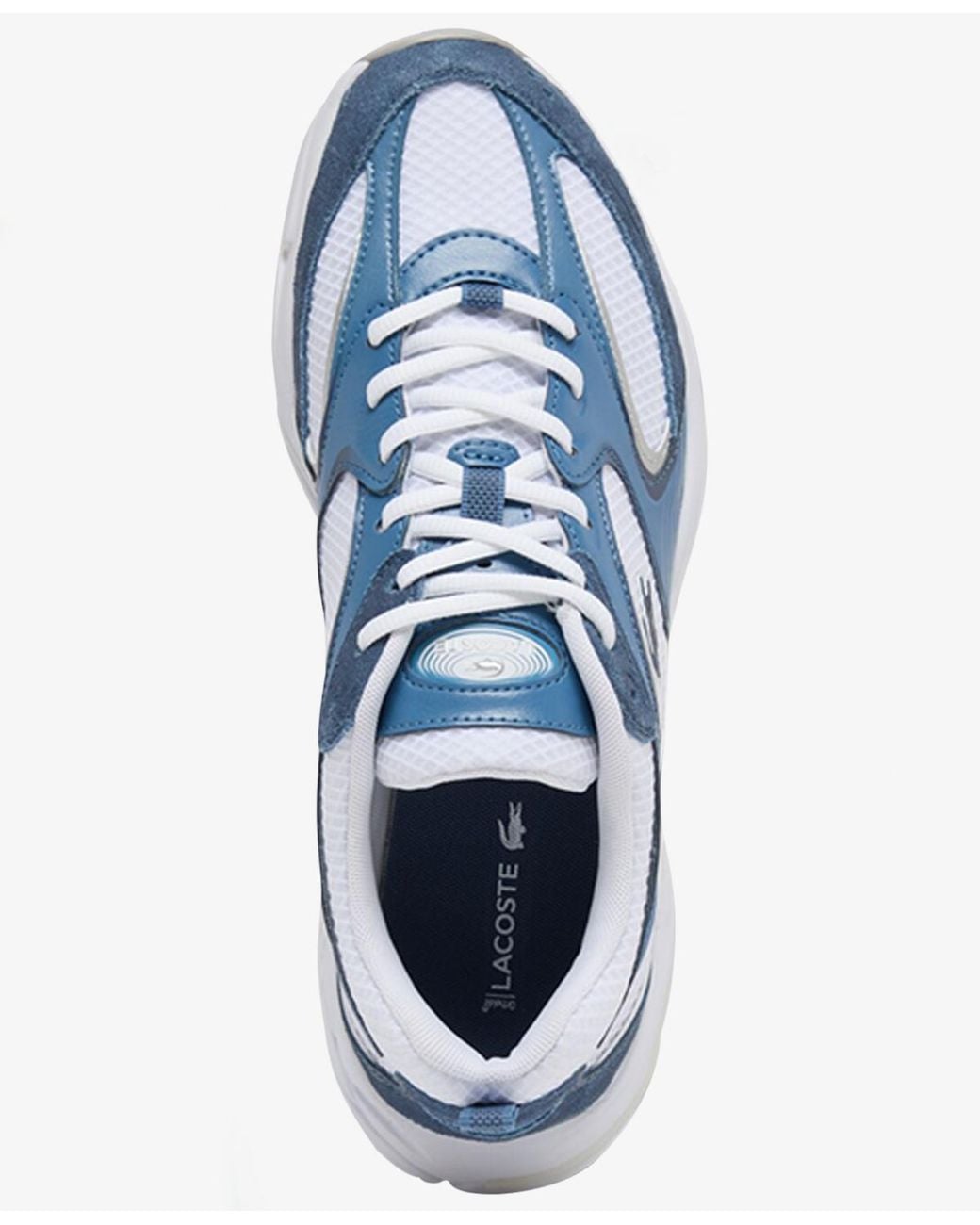 Lacoste Blue Round Toe Sneakers for men