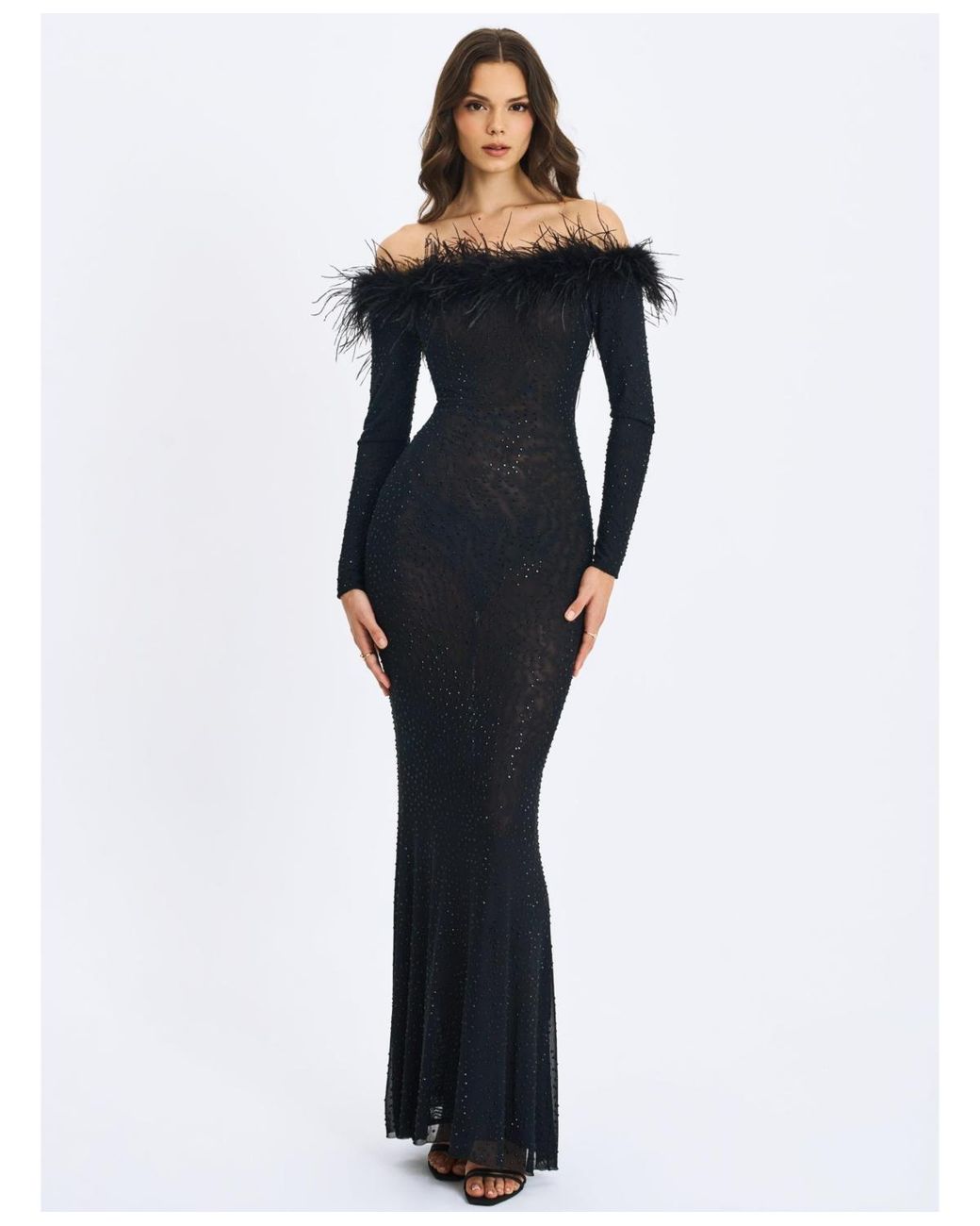 chinese dress ladies Macy Lace Up Slim Glitter Satin Formal Dress main image 0