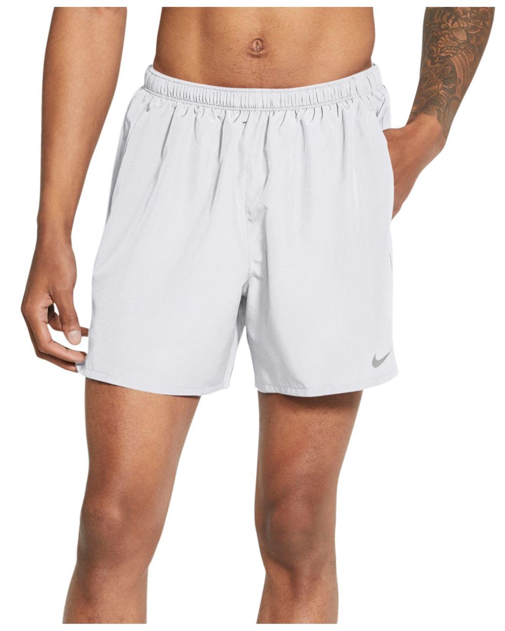 Nike Synthetic Challenger Brief-lined 7" Running Shorts in White for Men |  Lyst
