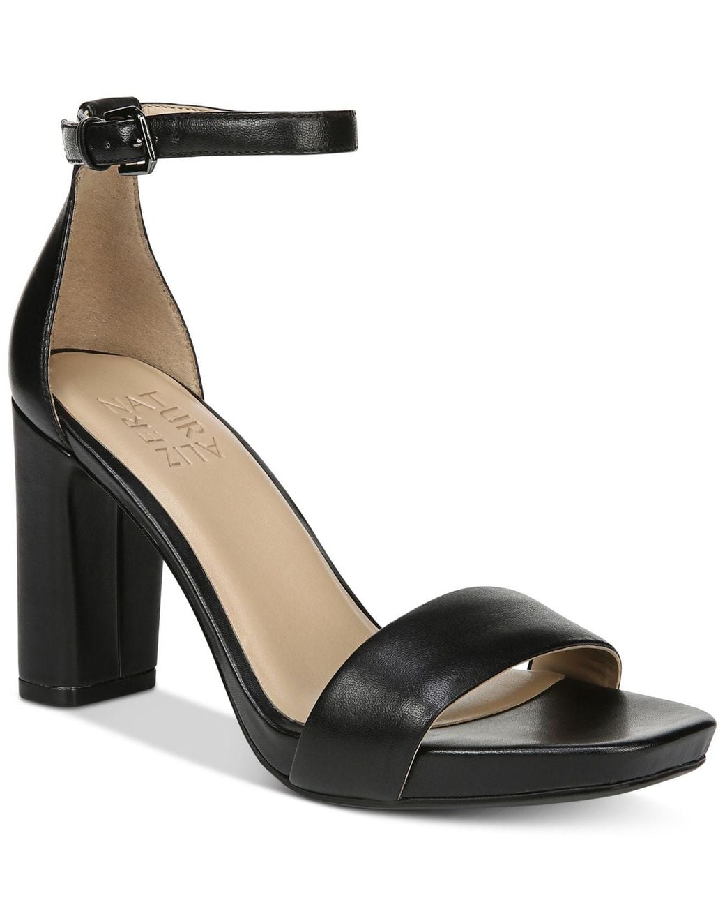 Naturalizer Joy Dress Ankle Strap Sandals in Black Lyst