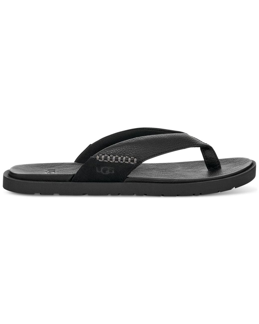 Ugg Black Seaside Ii Flip Sandals for men