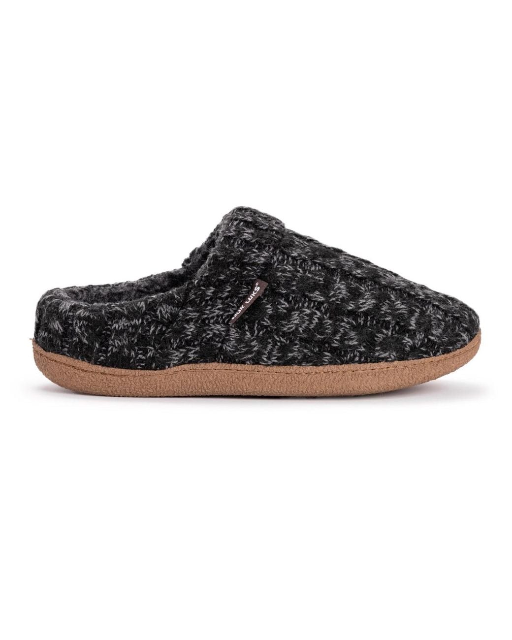 Muk Luks Black Marcel Slipper for men