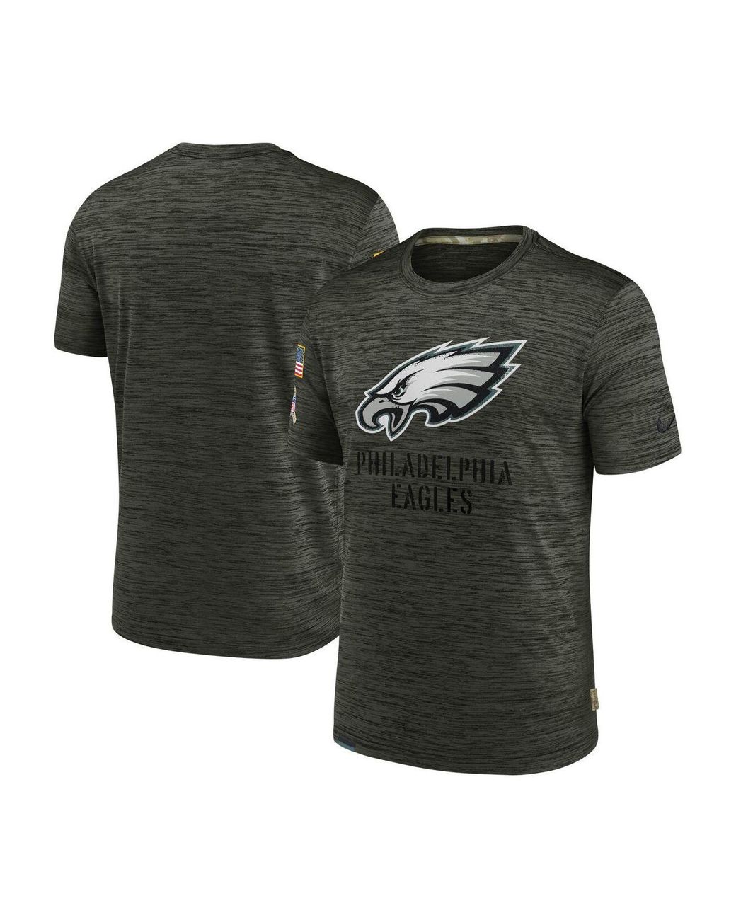 Nike Brown Philadelphia Eagles 2022 Salute To Service Velocity Team T