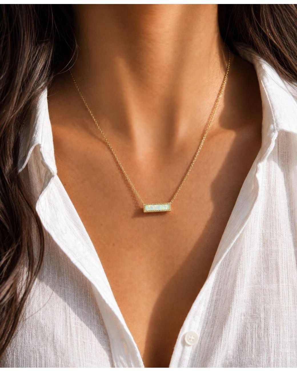 KAMARIA Metallic Reflection Necklace