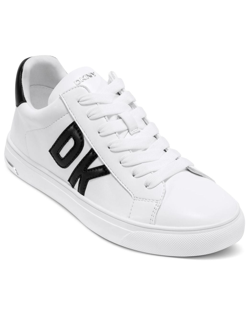 DKNY White Abeni Platform Low Top Sneakers