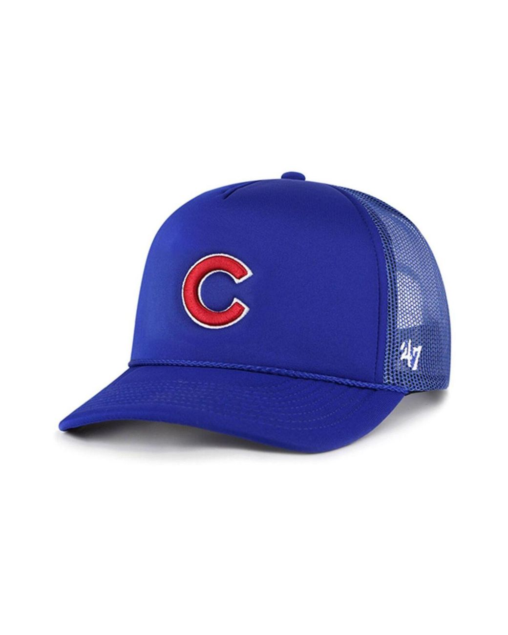 47 Men's '47 Royal/White Chicago Cubs Burgess Trucker Snapback Hat