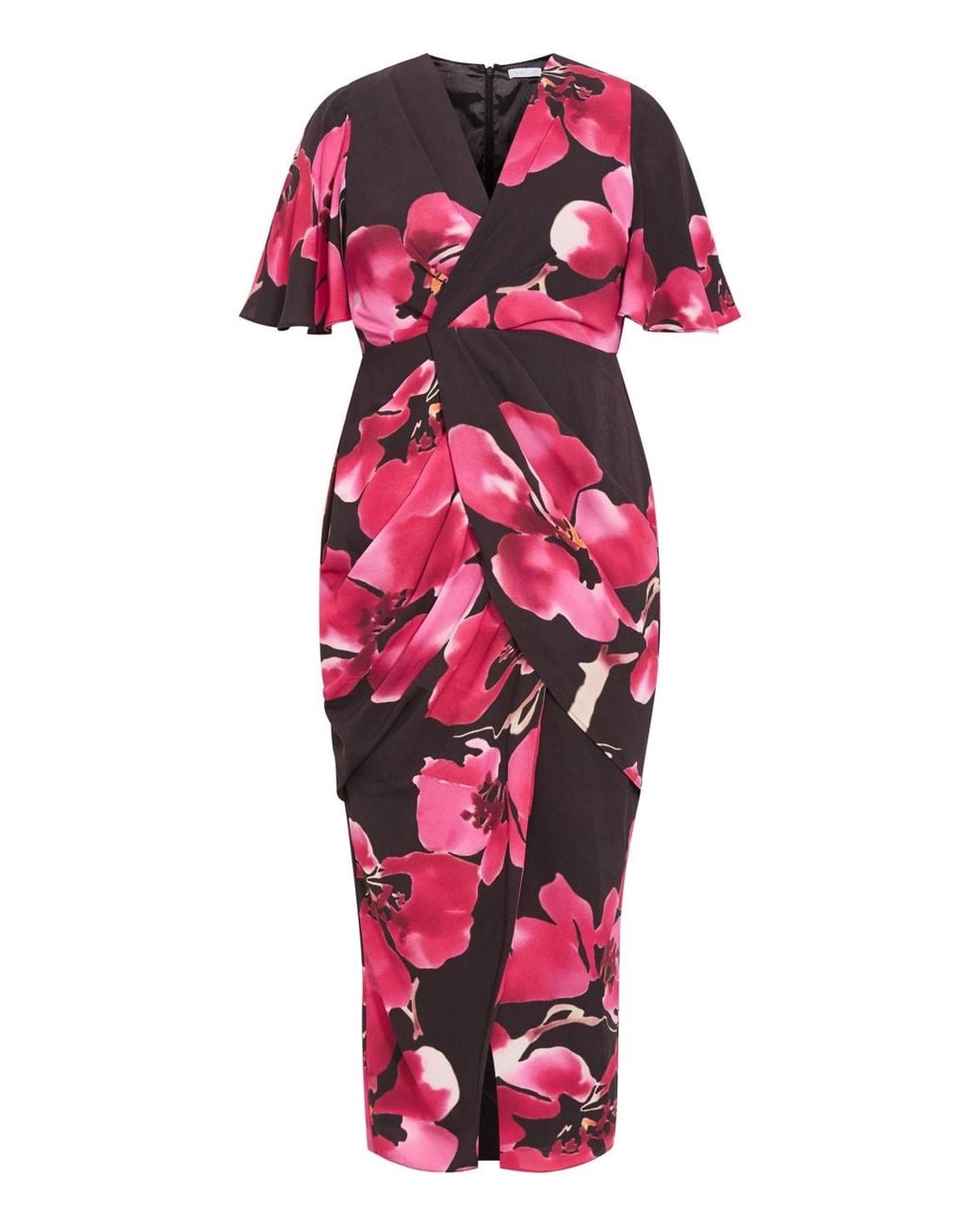 City Chic Red Braelynn Print Maxi Dress