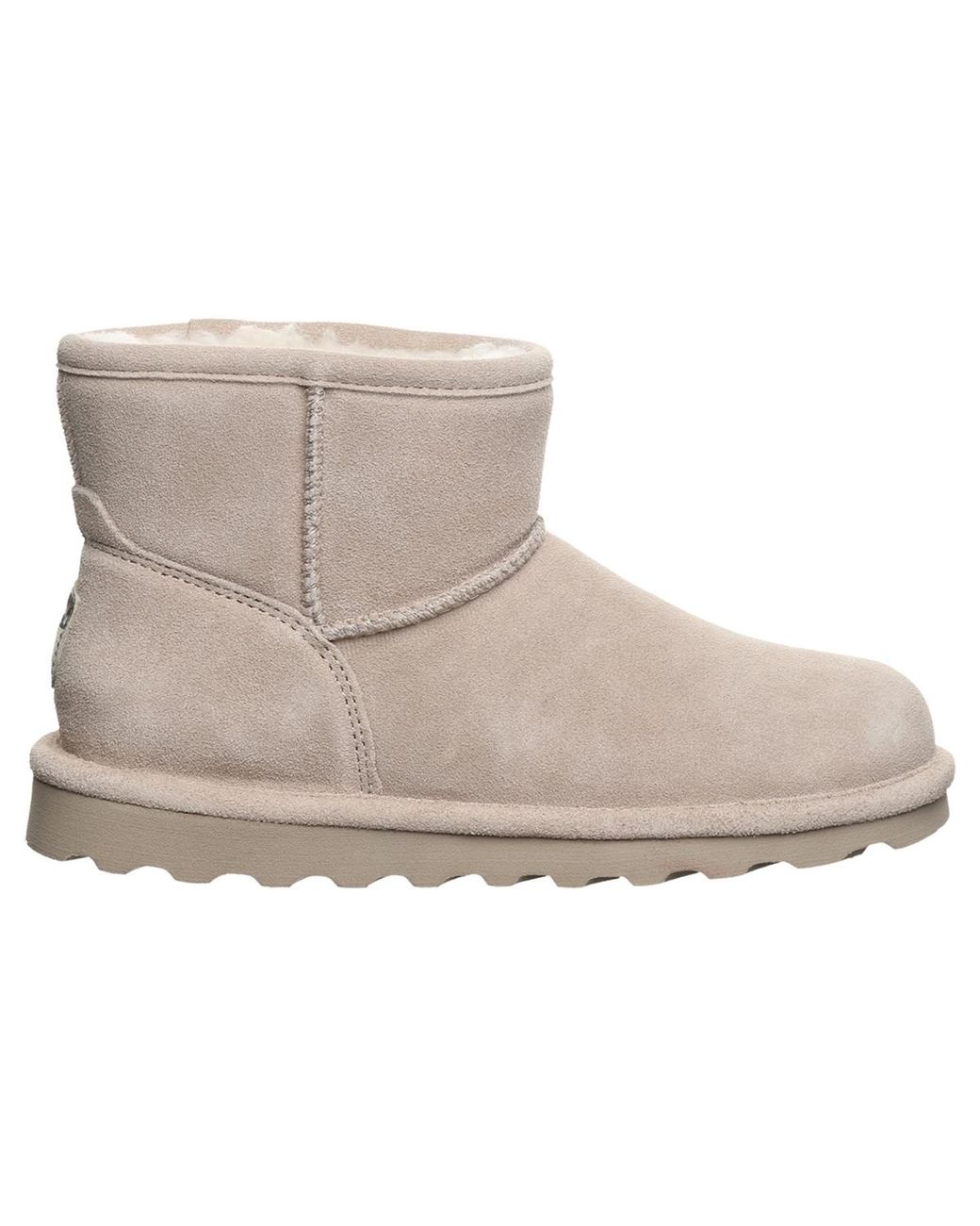 BEARPAW Natural Alyssa Solid Pull-on Ankle Boots
