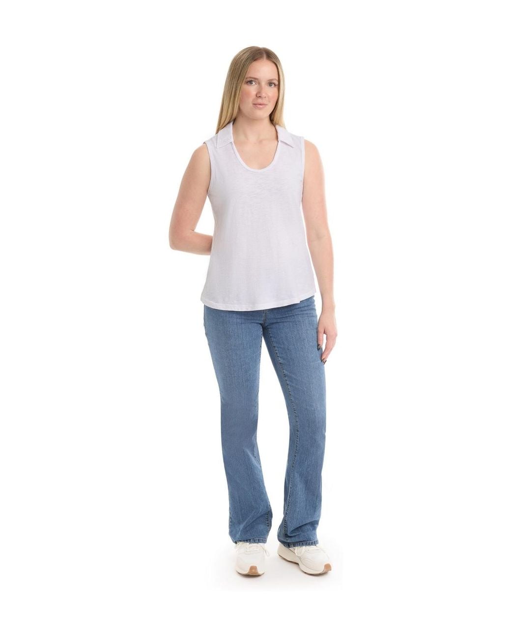 Wilt White Polo Shell Tee
