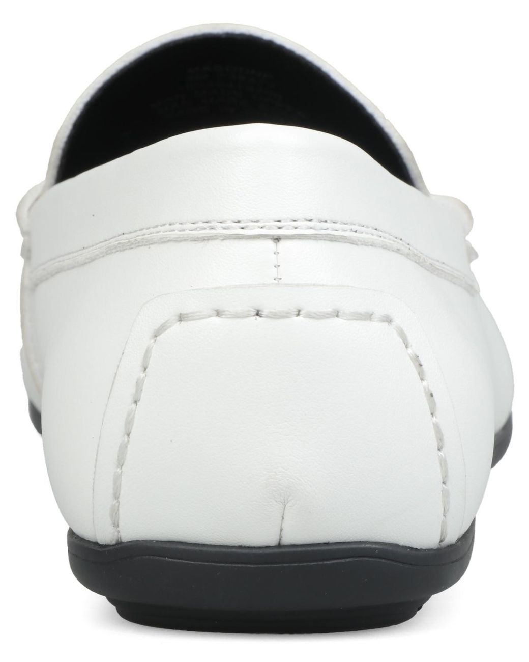 Alfani Men\'s white Leather Slip-On Loafers with Bit Detail size 10.5 Alfani Men main image 2