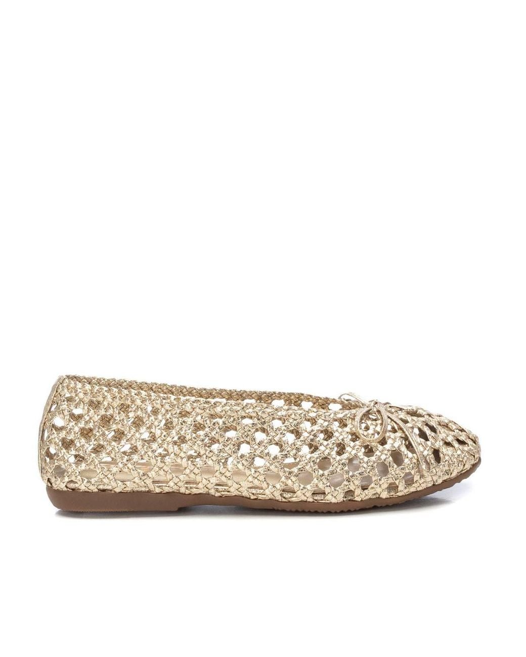 Xti Natural Braided Ballet Flats By