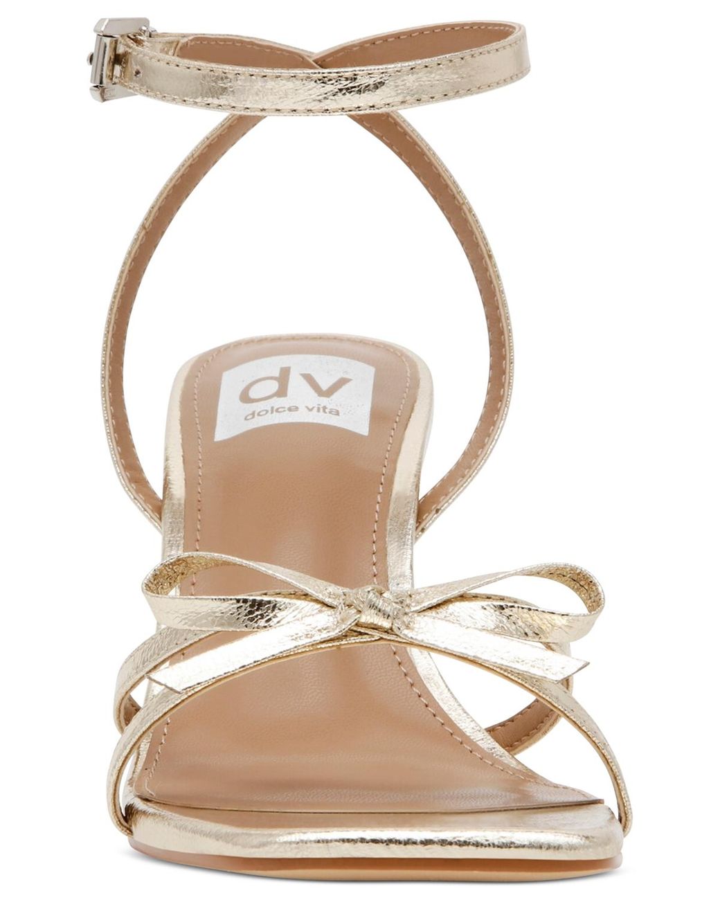Dolce Vita Zidane Ankle strap Bow Dress Sandals in Metallic Lyst