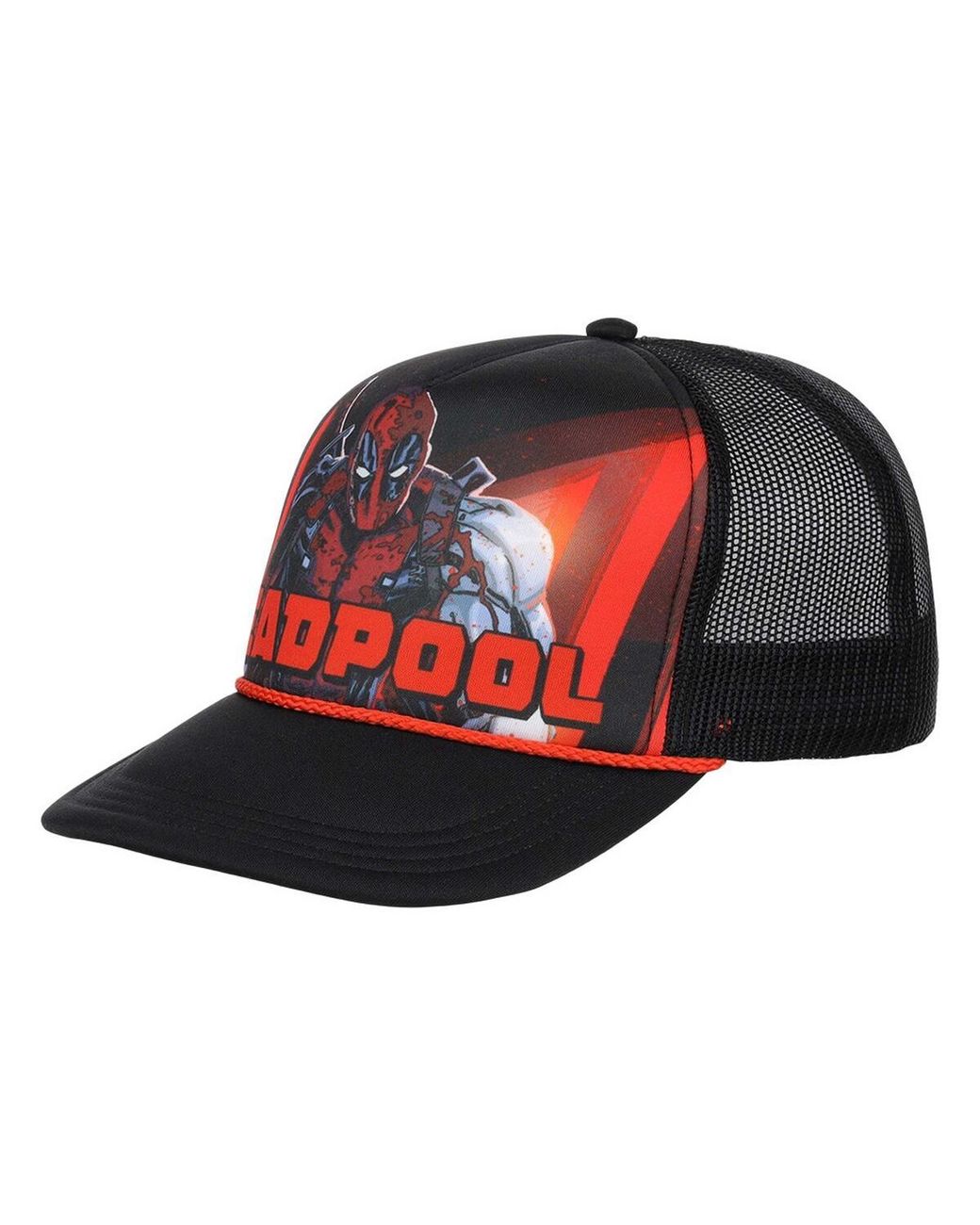 Lids Red Deadpool Big Front Foam Trucker Adjustable Hat for men