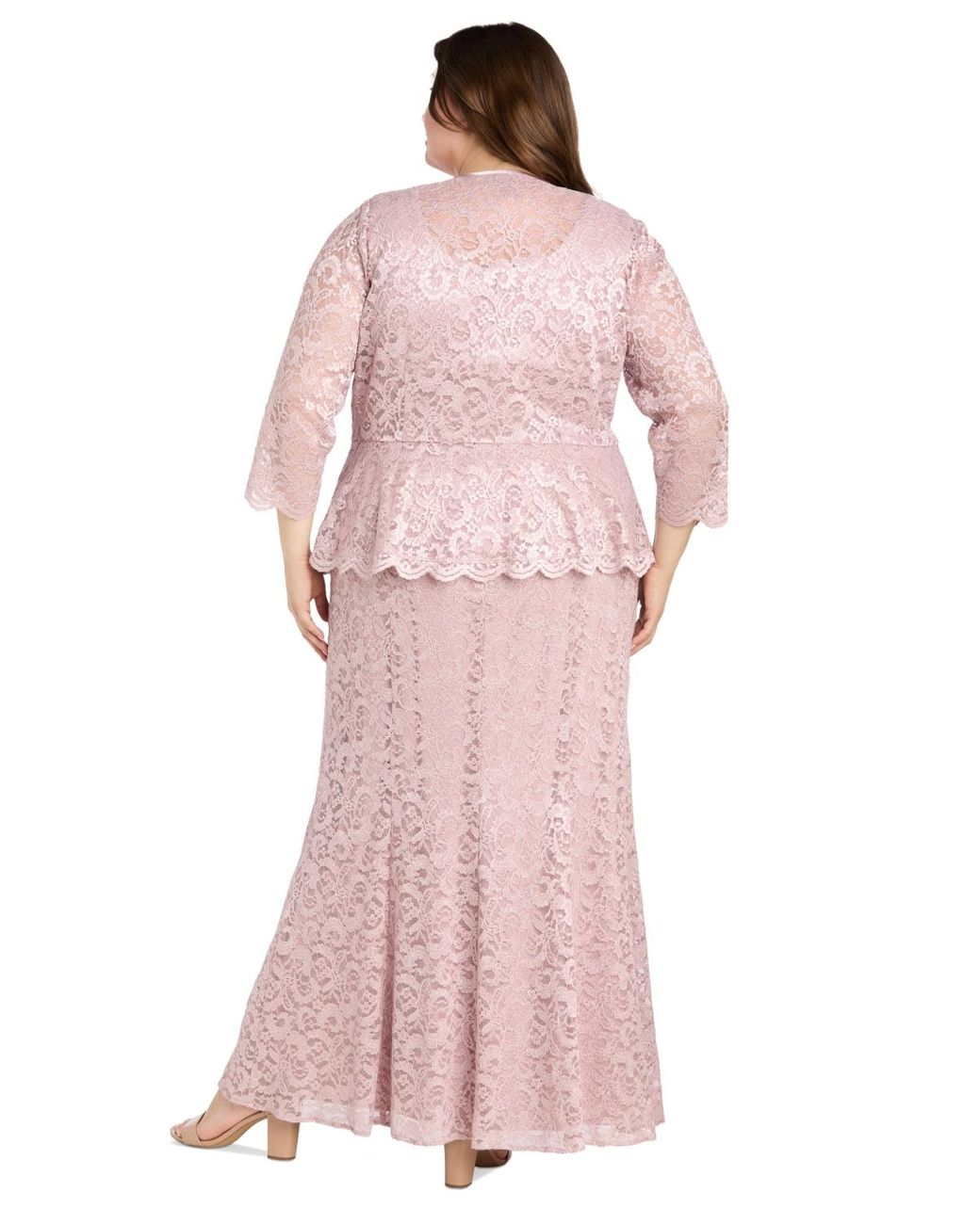 R & M Richards Plus Size Metallic Lace Jacket And Dress in Pink | Lyst R & M Richards Plus Size Metallic Lace Jacket And Dress in Pink | Lyst