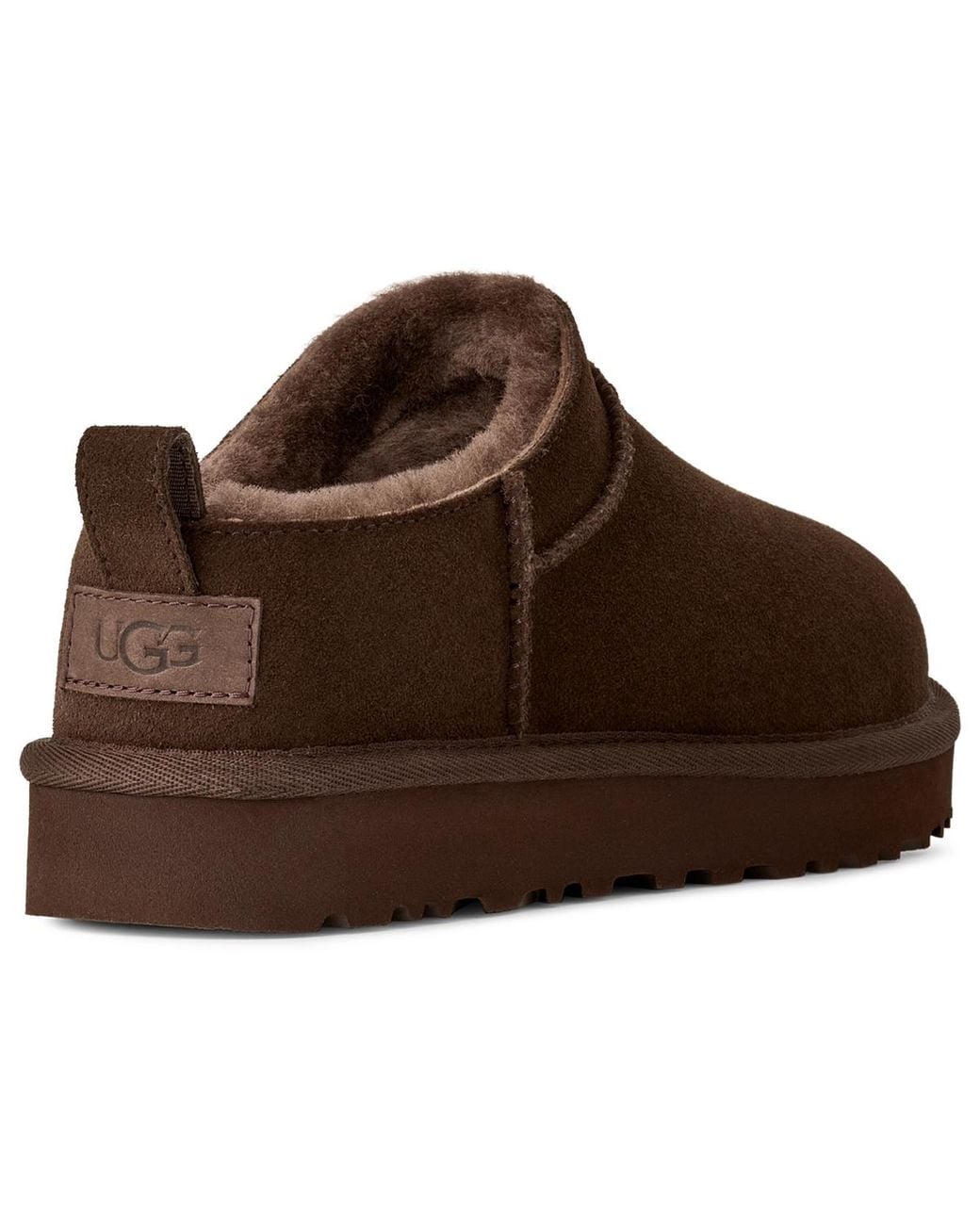 Ugg Brown Classic Micro Pull Tab Booties