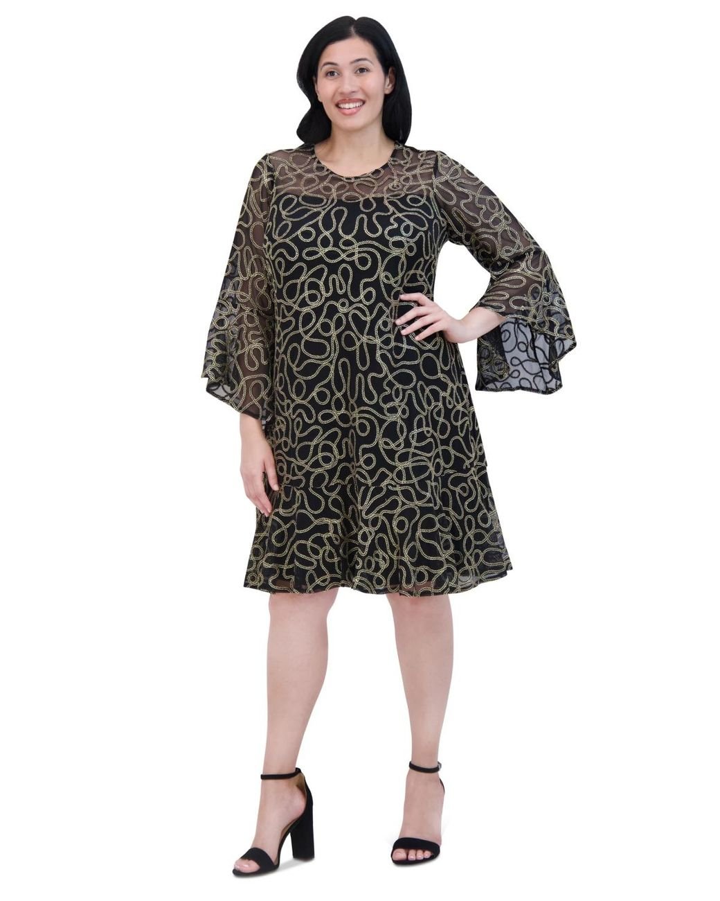 Best jessica howard lace bell sleeve dress 2025