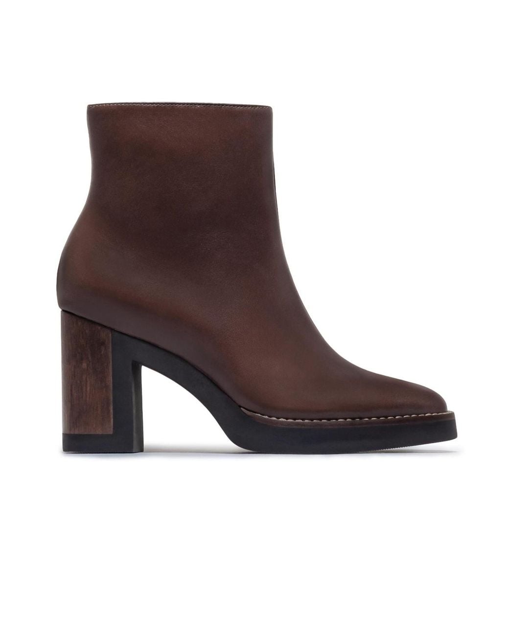 Bernardo Brown Nara Platform Bootie