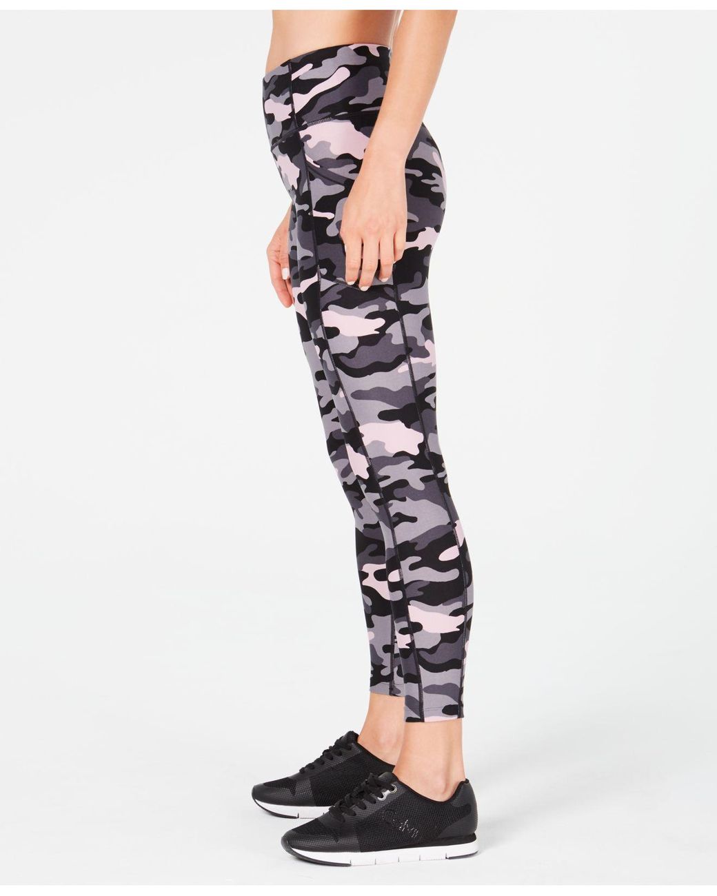 Calvin Klein Performance Camo print High waist Leggings in Black