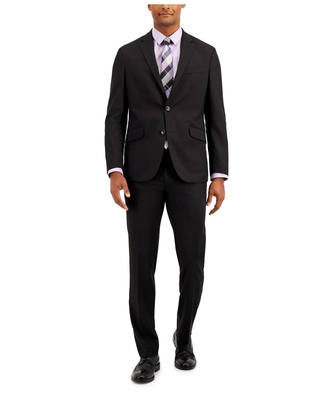 Cole Reaction Technicole Slimfit Suit Separates in Black for Men Lyst