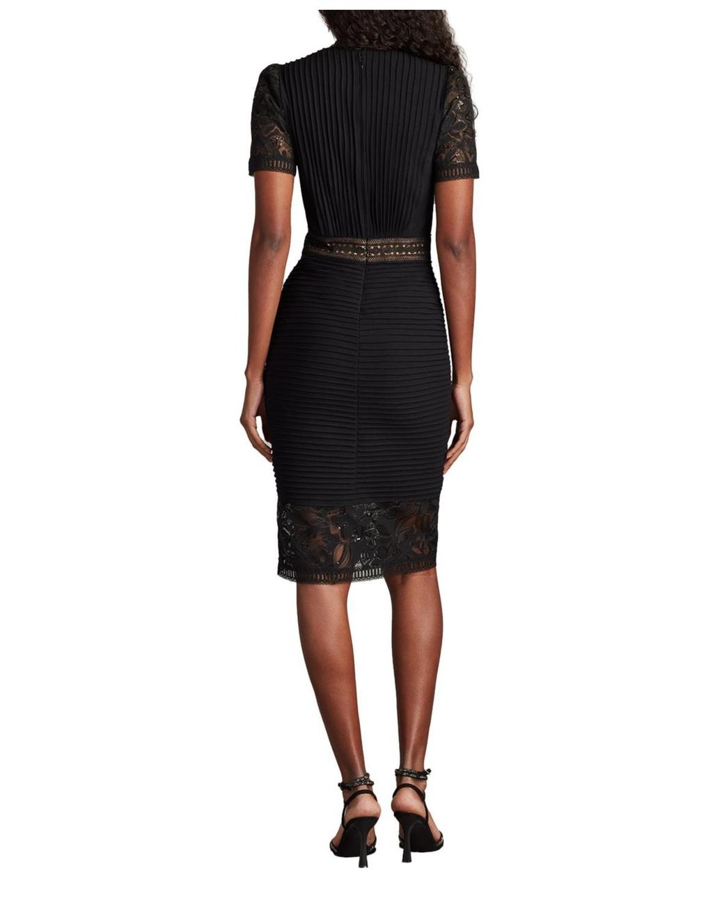 chinese dress ladies Tadashi Shoji Jasi Embroidered Illusion Gown